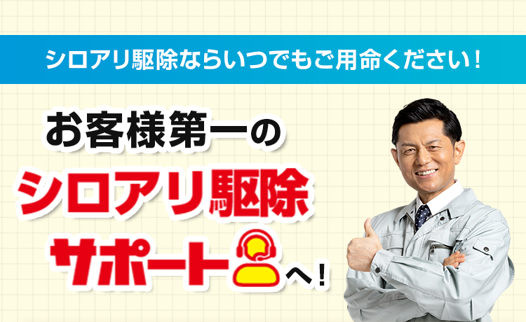 シロアリ駆除ならいつでもご用命ください!